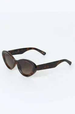 Gina Tricot Oval cat eye sunglasses Brun Discount