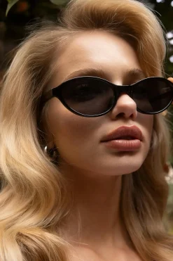 Gina Tricot Oval sunglasses Brun Best