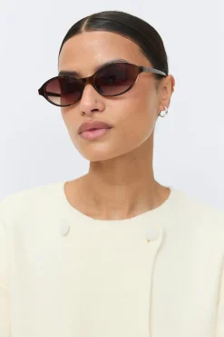 Gina Tricot Oval sunglasses Brun Best