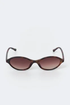 Gina Tricot Oval sunglasses Brun Best