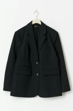 Gina Tricot Overized bazer Blå Outlet