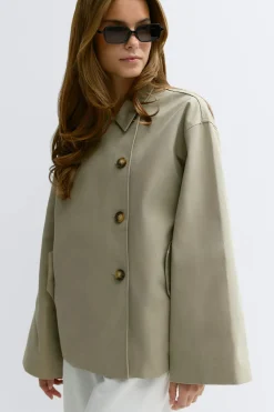 Gina Tricot Overized jacket Grønn