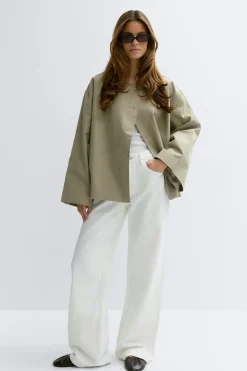 Gina Tricot Overized jacket Grønn