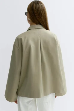 Gina Tricot Overized jacket Grønn