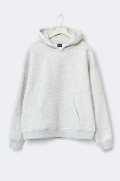 Gina Tricot Overized print hoodie Grå Online