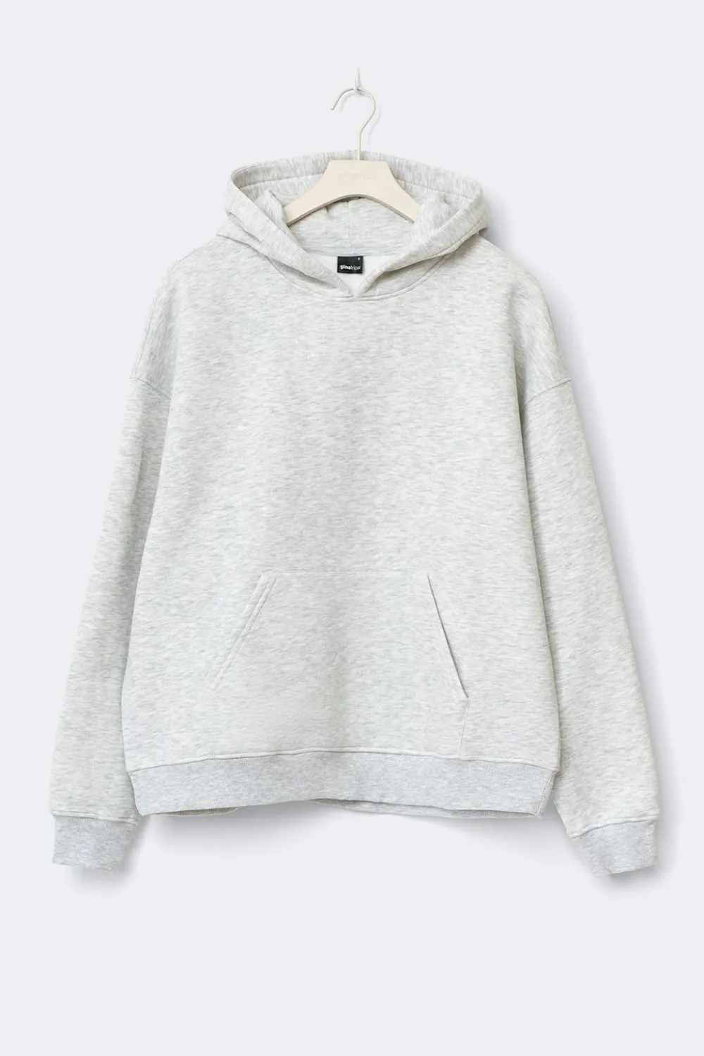 Gina Tricot Overized print hoodie Grå Online