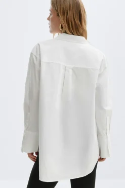 Gina Tricot Overized hirt Hvit Online