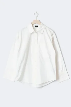 Gina Tricot Overized hirt Hvit Discount