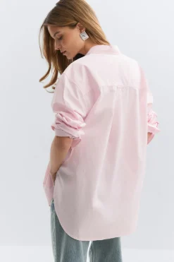 Gina Tricot Overized hirt Rosa Sale