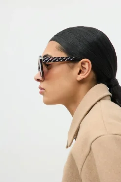 Gina Tricot Oversized square sunglasses Brun Outlet