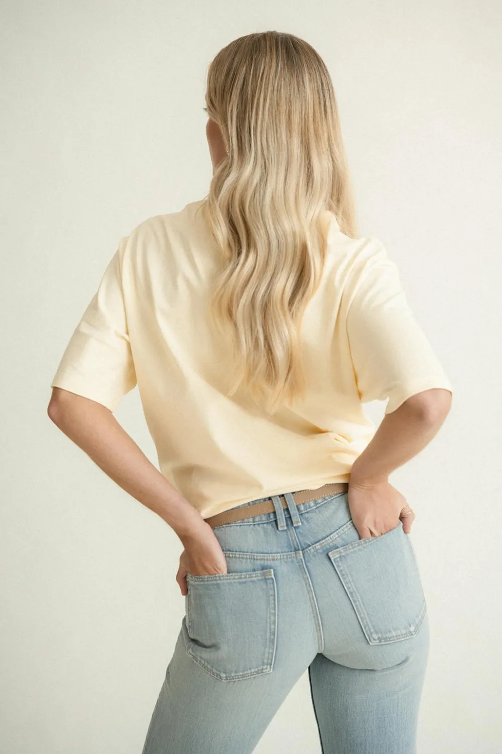 Gina Tricot Overized tee Gul Outlet