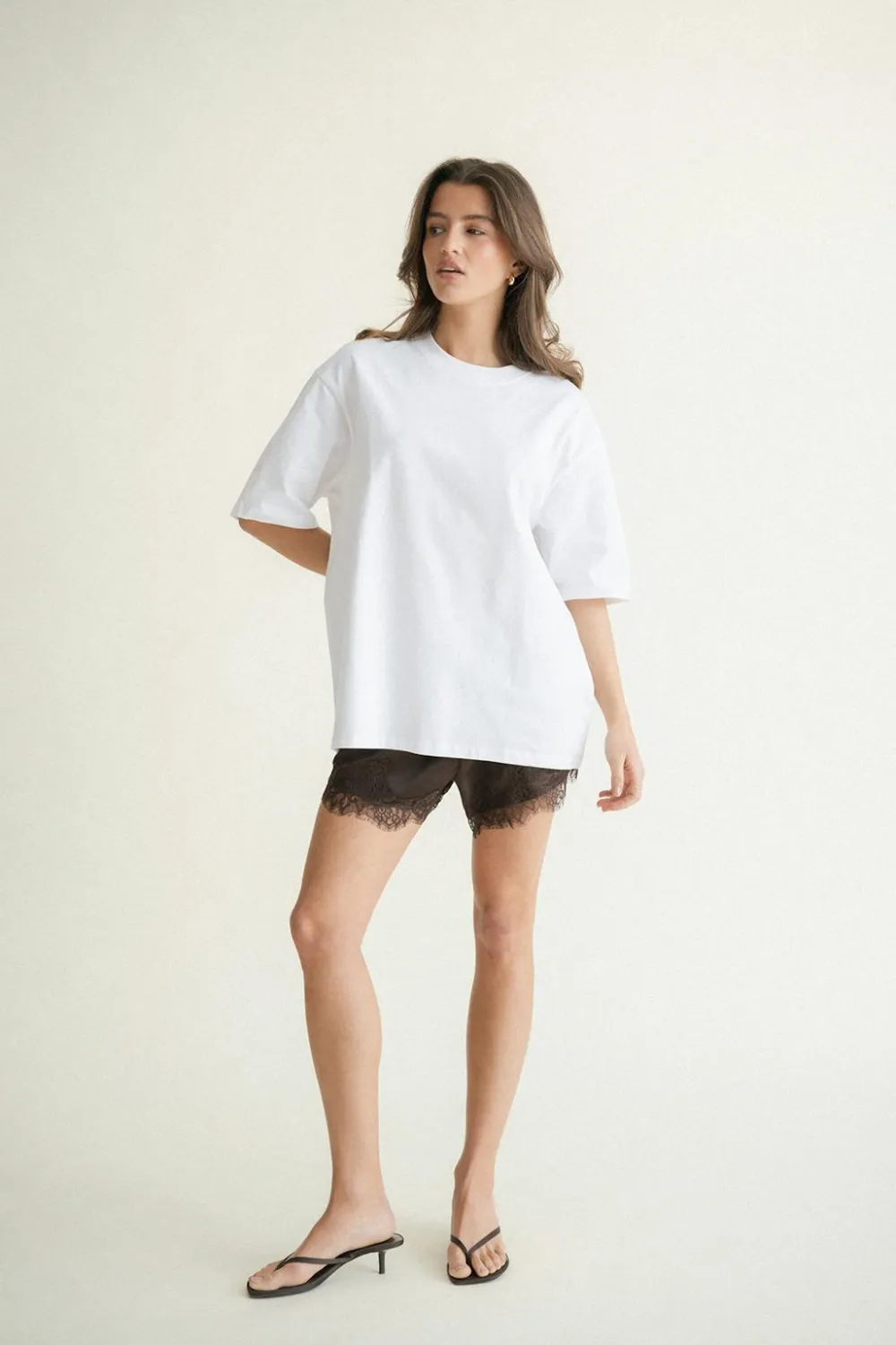 Gina Tricot Overized tee Hvit