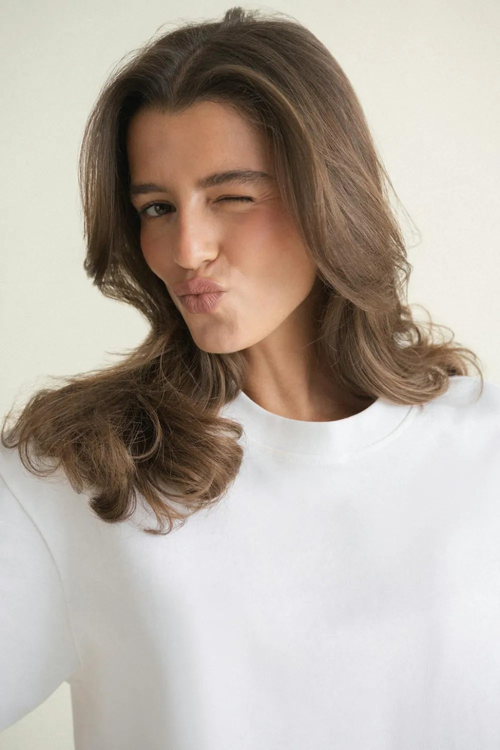 Gina Tricot Overized tee Hvit