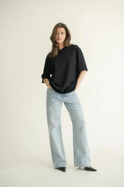 Gina Tricot Overized tee Svart Best