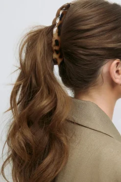 Gina Tricot 2-pack banana hair clip Brun Discount