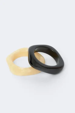 Gina Tricot 2-pack bracelet Svart Sale