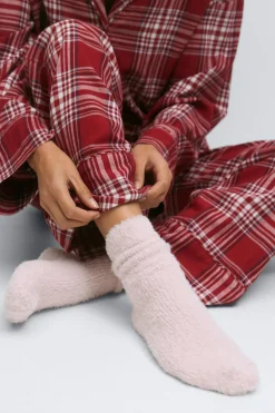 Gina Tricot 2-pack chenille socks Rosa Clearance