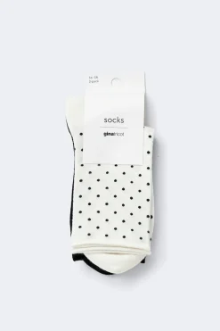 Gina Tricot 2-pack dotted socks Svart