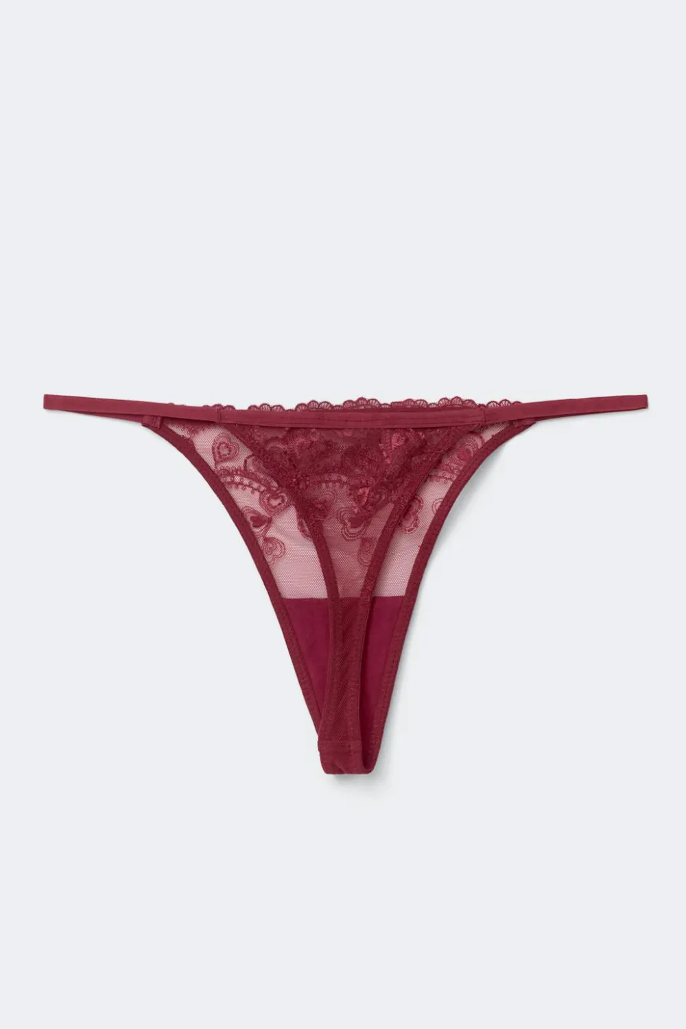 Gina Tricot 2-pack ebroidery ace thong Rosa Discount