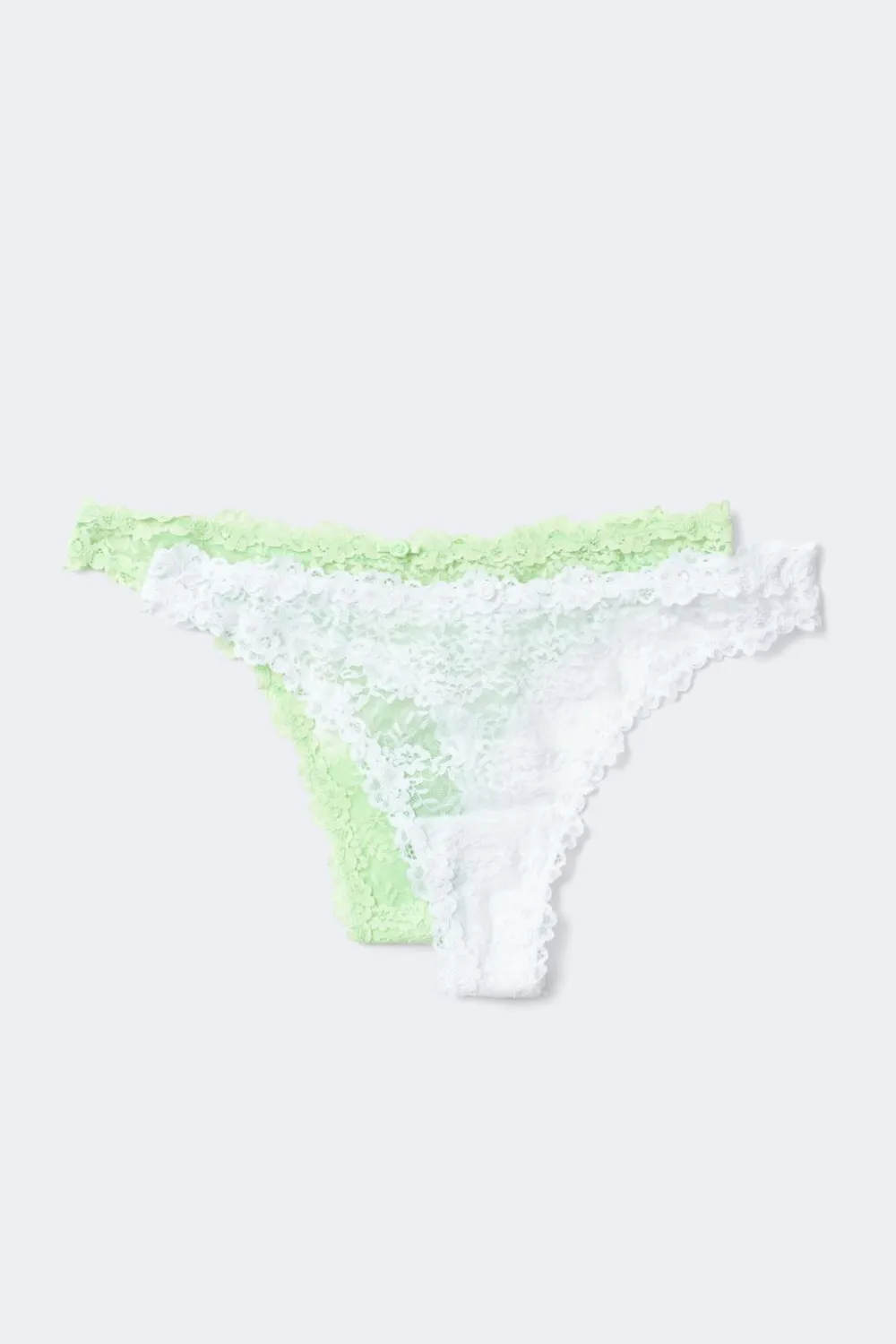 Gina Tricot 2-pack firty ace thong Hvit