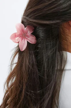 Gina Tricot 3-pack flower hair clip Rosa Clearance