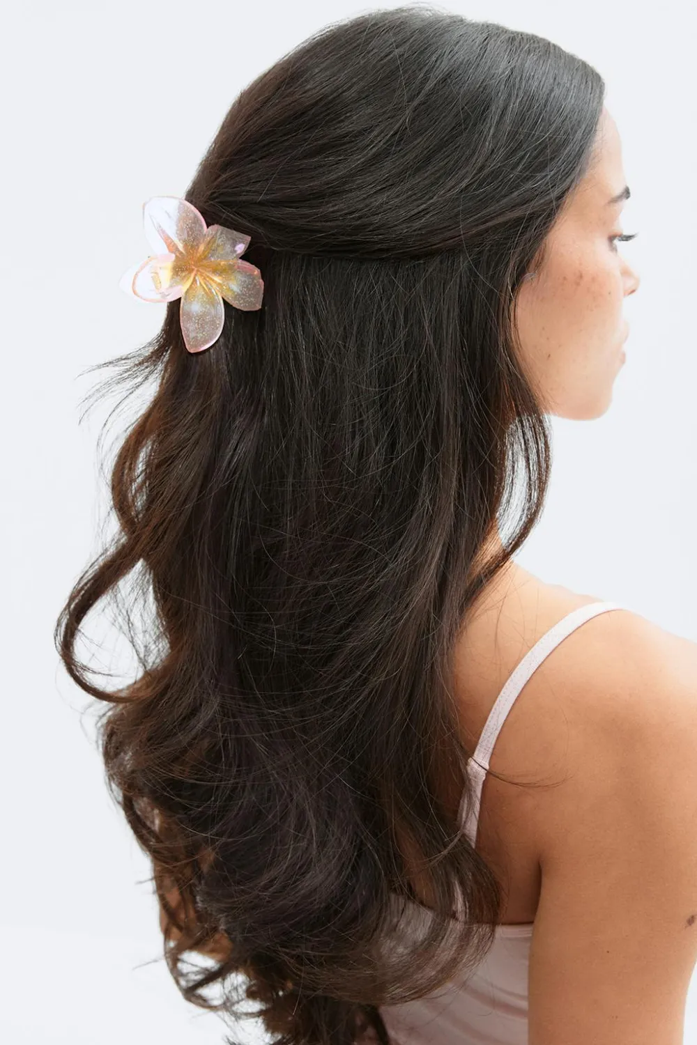 Gina Tricot 3-pack flower hair clip Rosa Discount