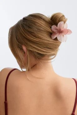 Gina Tricot 3-pack flower hair clip Rosa