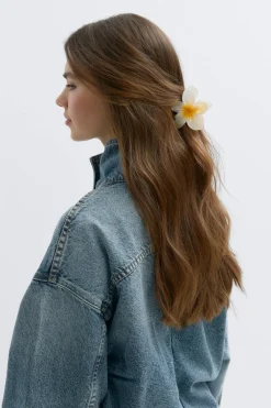 Gina Tricot 2-pack flower hair clips Hvit Hot