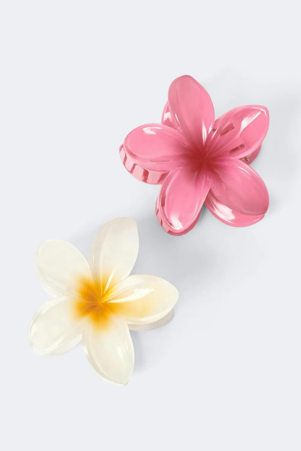 Gina Tricot 2-pack flower hair clips Hvit Hot