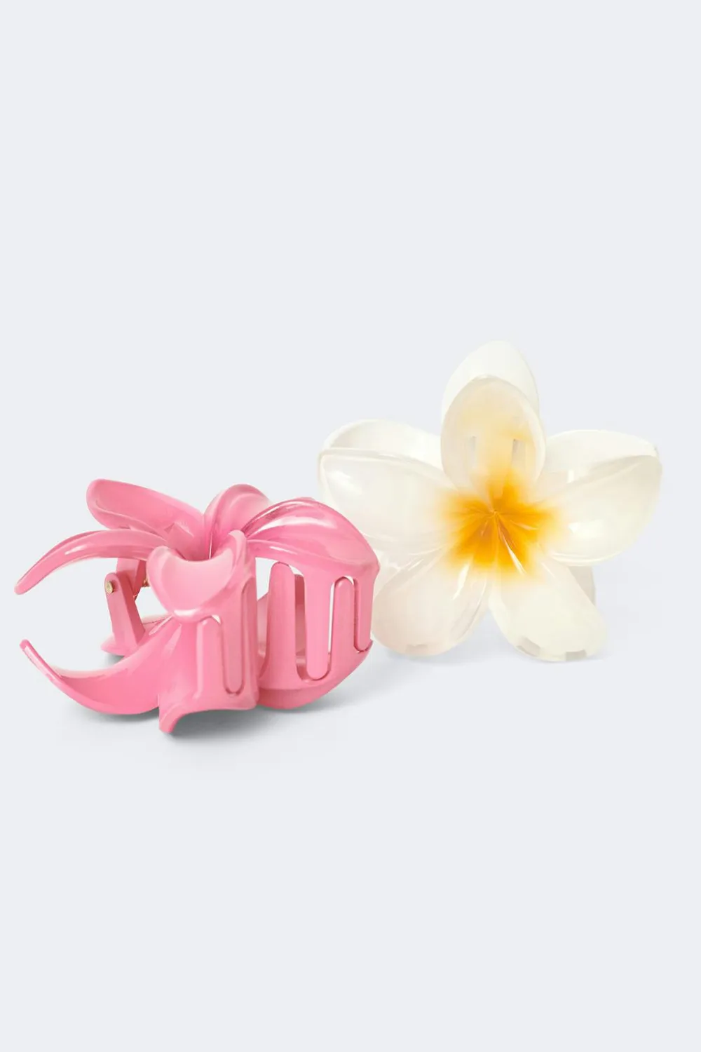Gina Tricot 2-pack flower hair clips Hvit Hot