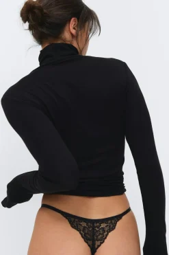 Gina Tricot 3-pack ace thong Svart