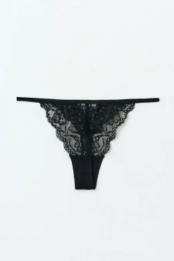 Gina Tricot 3-pack ace thong Svart
