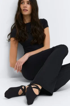 Gina Tricot 2-pack pilates socks Svart