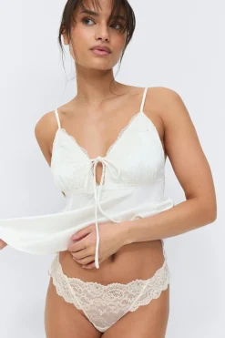 Gina Tricot 3-pack caop ace thong Svart New