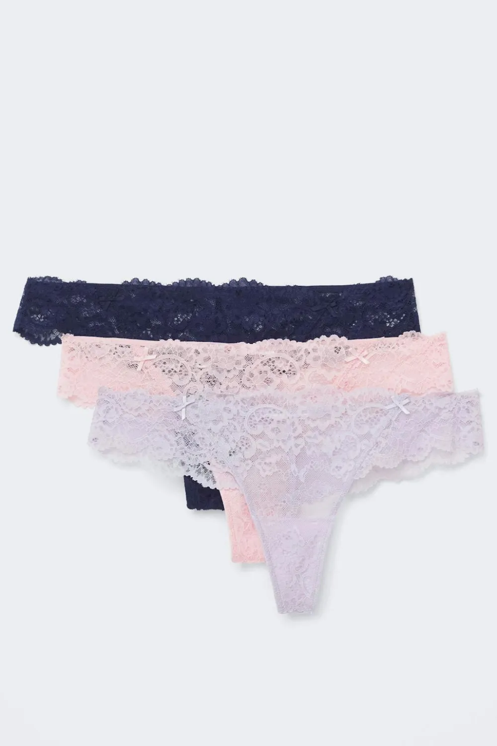 Gina Tricot 3-pack caop ace thong Rosa Online