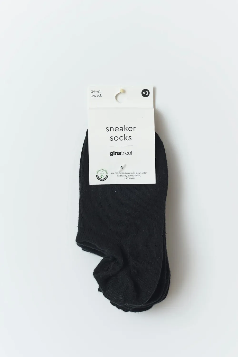 Gina Tricot 3-pack sneaker socks Svart Discount