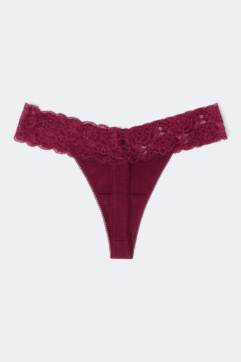 Gina Tricot 3-pack oft cotton thong Lilla Clearance