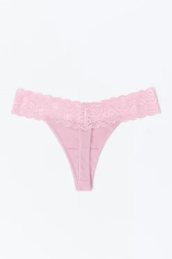 Gina Tricot 3-pack oft cotton thong Blå New
