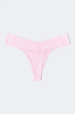 Gina Tricot 3-pack oft icro thong Lilla Best