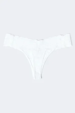 Gina Tricot 3-pack oft icro thong Hvit Discount