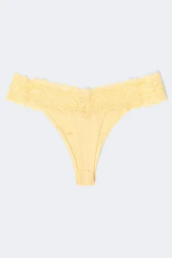 Gina Tricot 3-pack oft icro thong Hvit Discount