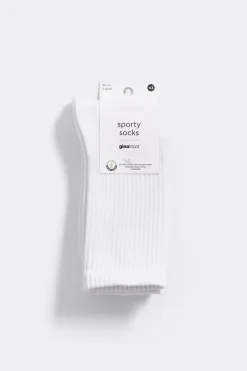Gina Tricot 2-pack sporty socks Hvit Clearance