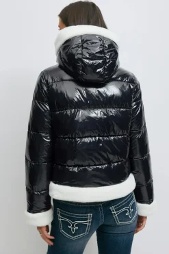 Gina Tricot 14+ padded fur jacket Blå