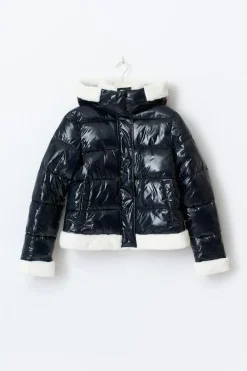 Gina Tricot 14+ padded fur jacket Blå