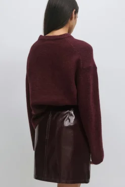 Gina Tricot Patent skirt Rød Online