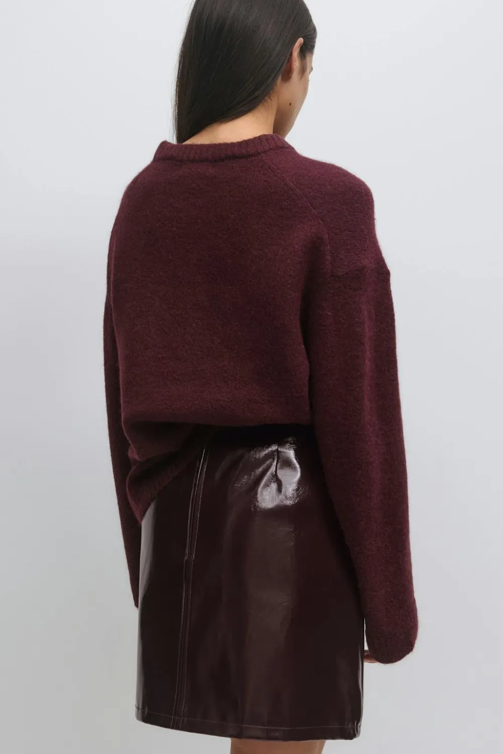 Gina Tricot Patent skirt Rød Online