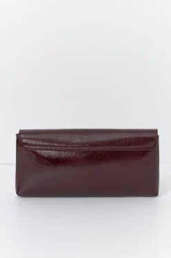 Gina Tricot Patent studded clutch Rød New