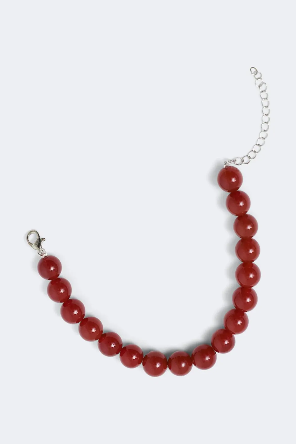 Gina Tricot Pearl bracelet Rød Clearance