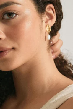 Gina Tricot Pearl earrings Gull Best
