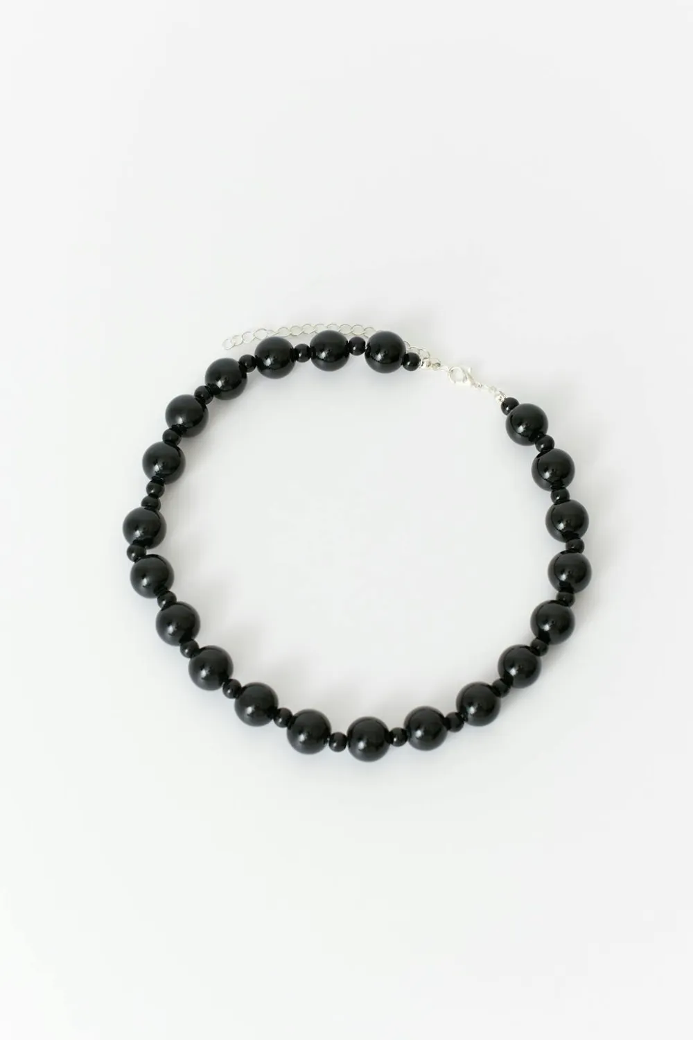 Gina Tricot Pearl necklace Svart